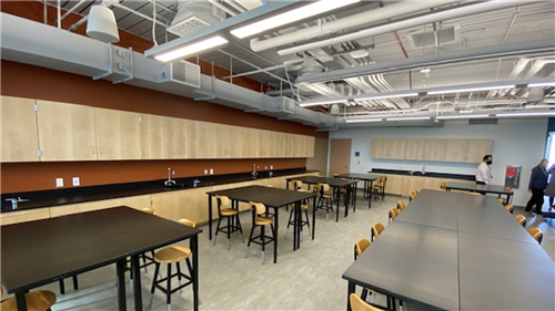 New Science classroom in the new building at Malibu High School 